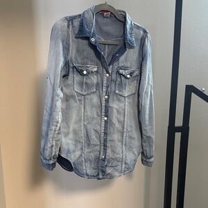 Denim Button-Up Shirt